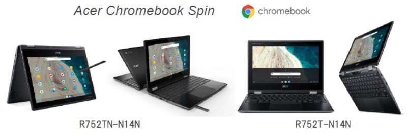 Acerが国内法人・文教向けに｢Chromebook Spin 511 R752T｣の2機種を7月11日から発売！ | HelenTech