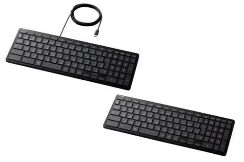 エレコムがChromebook向けにキーボードを発表。USB-C有線とBluetooth無線の2モデル