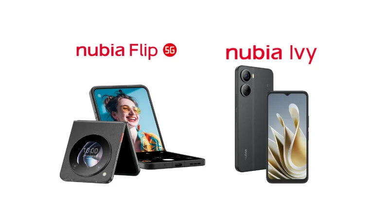 nubia が日本向けに｢nubia Flip 5G｣と｢nubia Ivy｣を3月下旬から発売。現在予約受付中