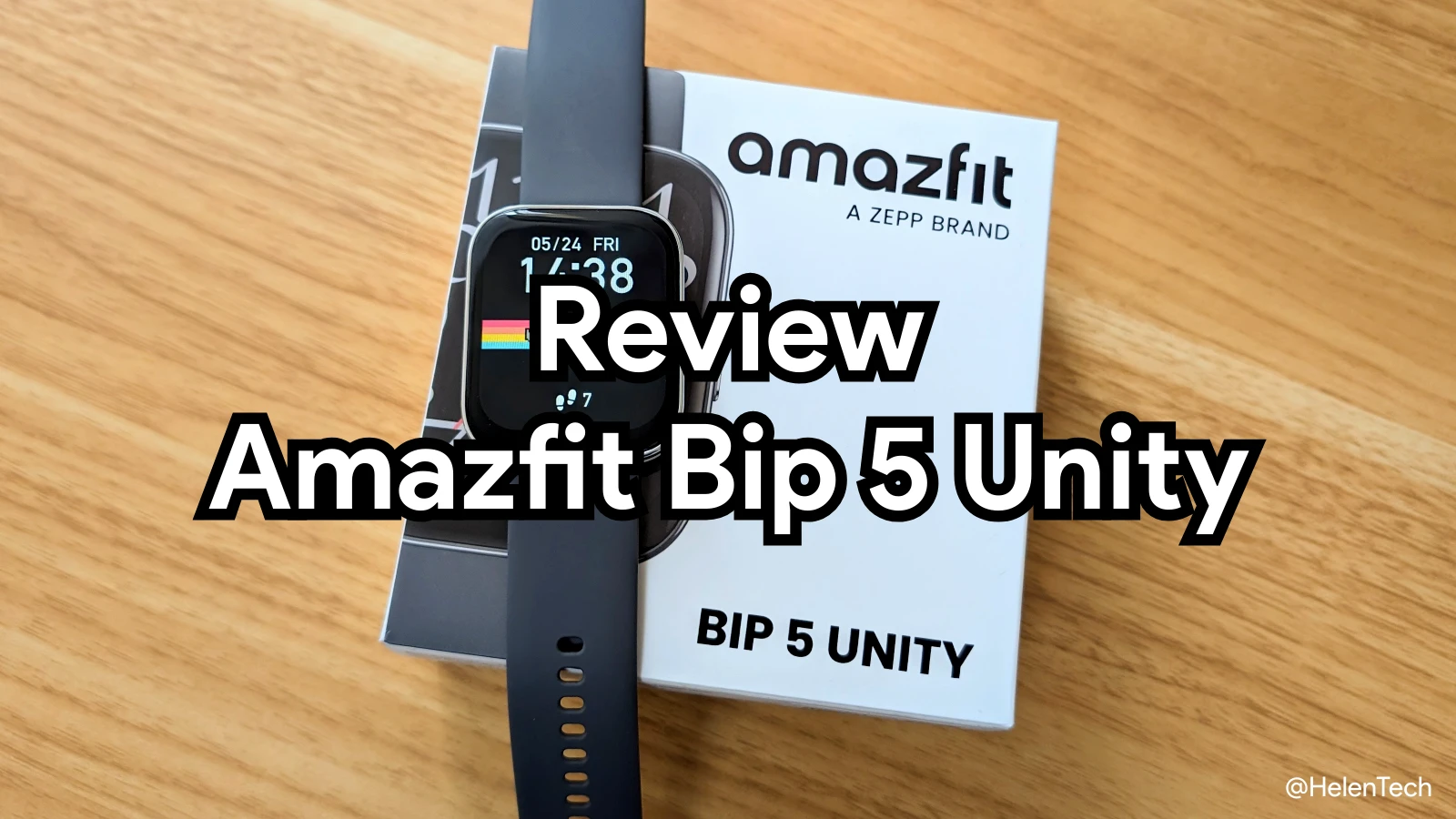 Amazfit Bip 5 Unity の実機レビューの記事のアイキャッチ画像