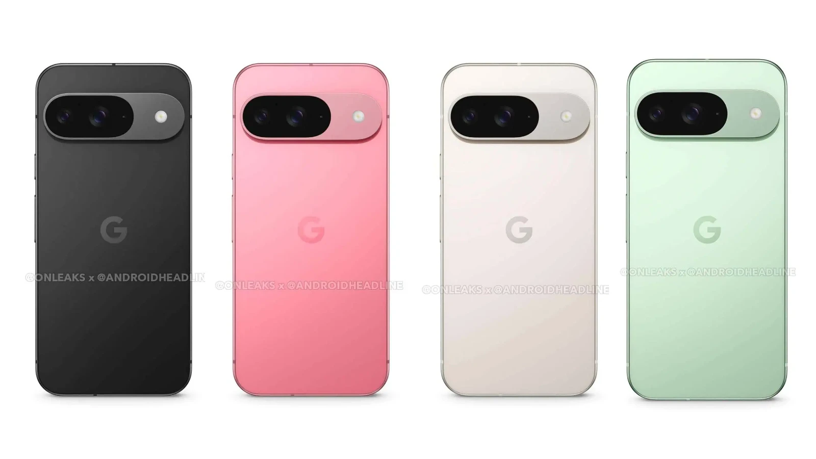 Google Pixel 9 の全4色の画像