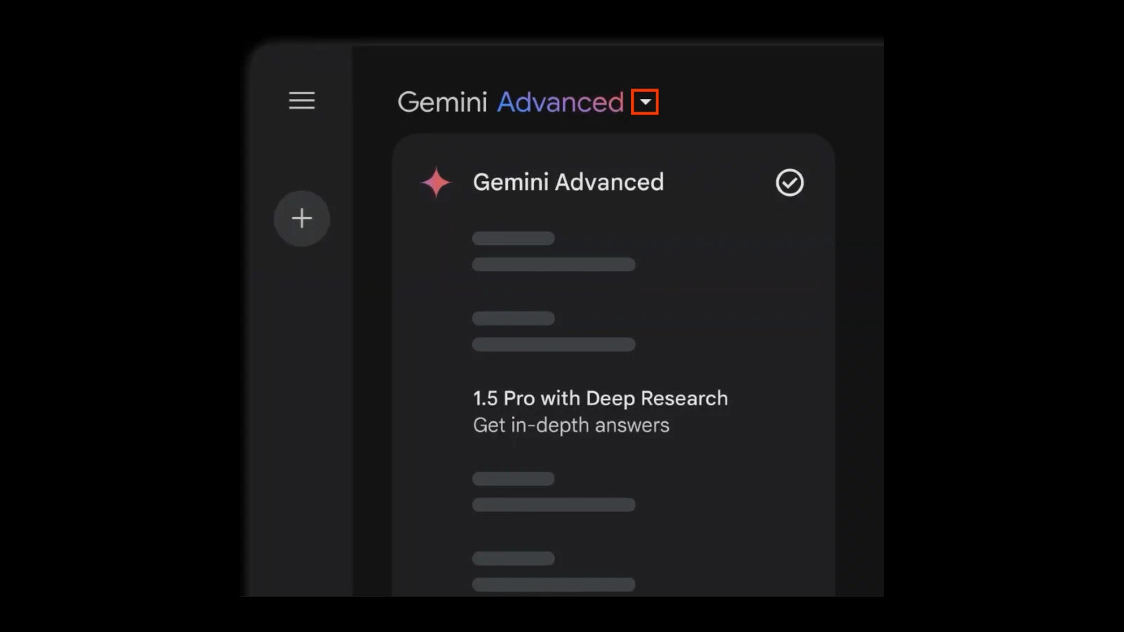 Google Workspace アカウントで利用可能になる Gemini 1.5 Pro Deep Research のオプションの画像