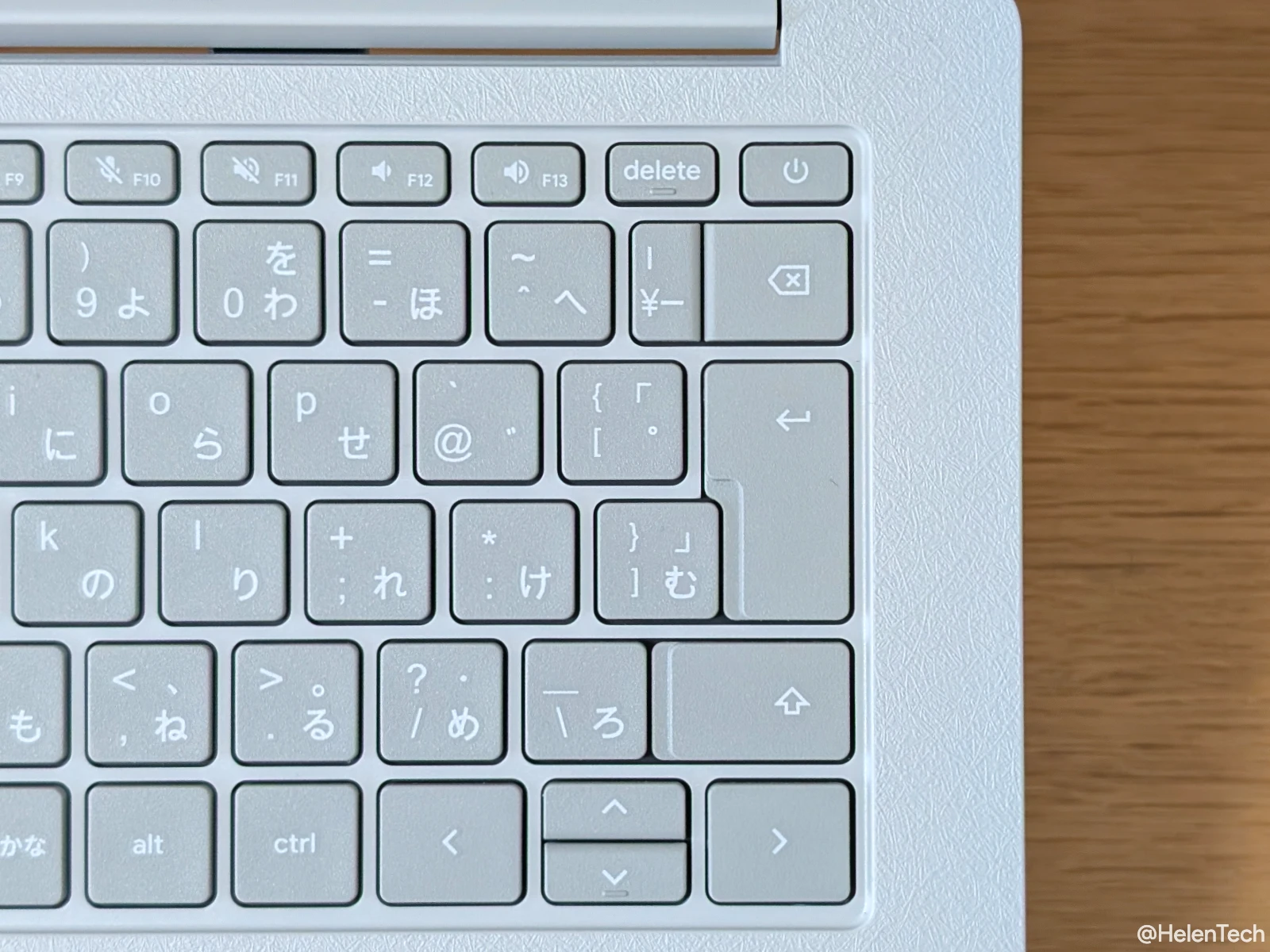 ASUS Chromebook CX14 CX1405 の日本語キーボードのエンター周りの画像