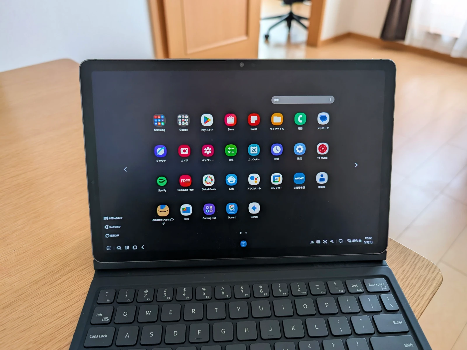 Samsung Galaxy Tab S9 FE の DeX モードの写真