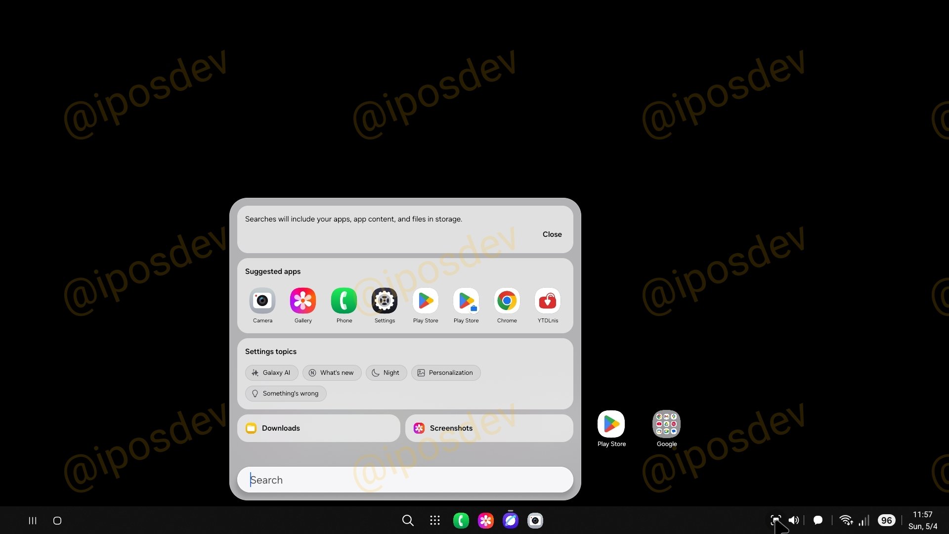 Android 16 ベースの One UI 8 で動作する新しい Samsung DeX の画面 2枚目