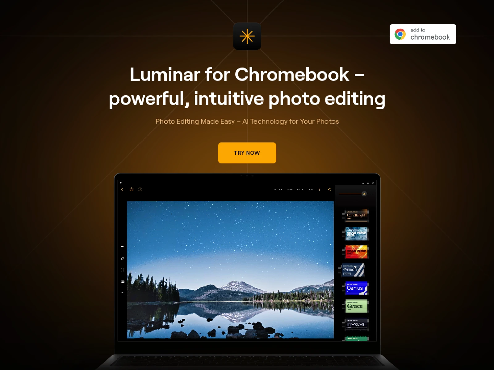 Luminar for Chromebook – powerful, intuitive photo editing