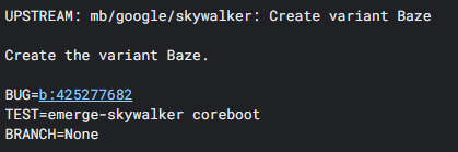 新しい「Baze」開発ボード (Chromium Gerrit)