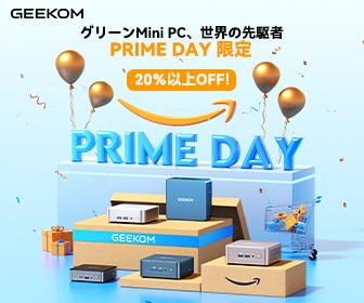GEEKOM Amazon プライムデーセール PR バナー