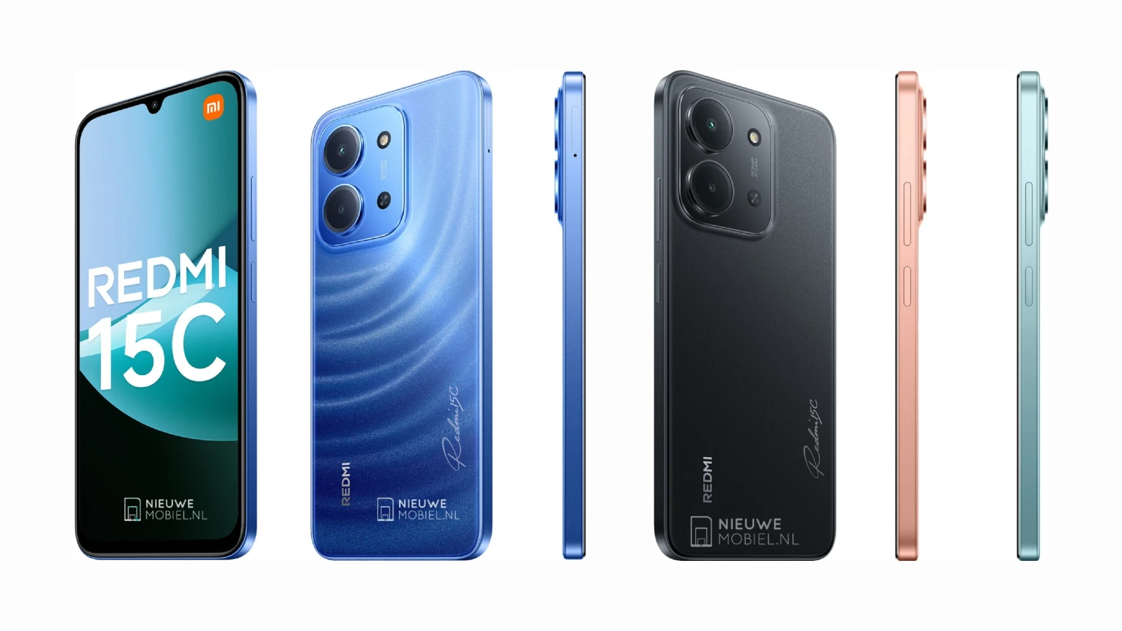 リークされた Redmi 15C のレンダリング画像