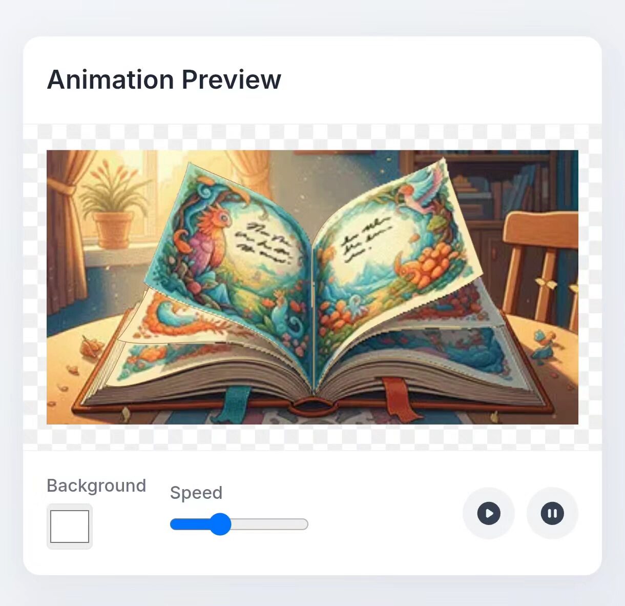 Gemini の「Storybook」のアニメーションの 1 シーンの画像