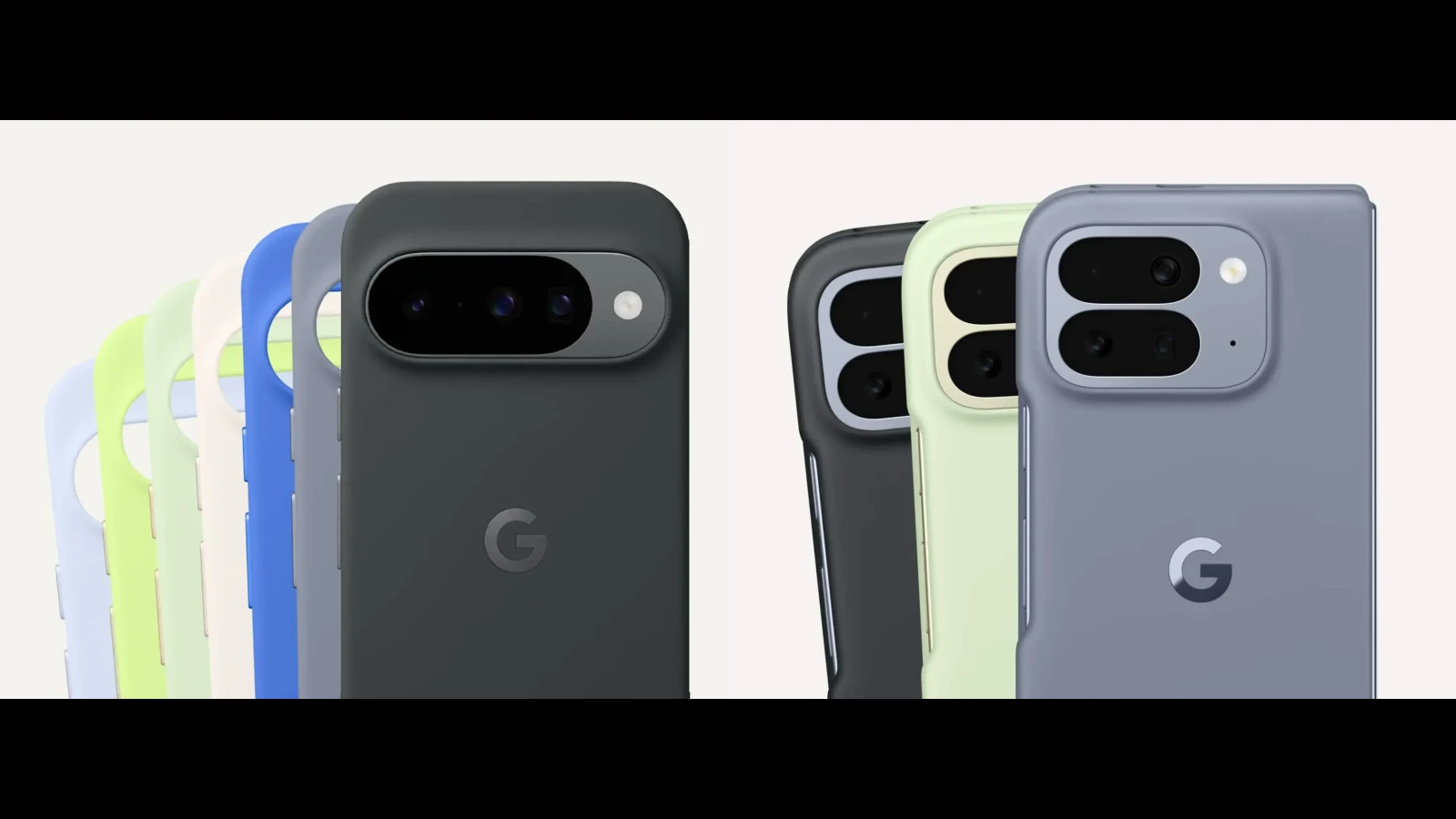 Google Pixel 10 と Google Pixel 10 Pro Fold の Google Pixelsnap ケースの画像