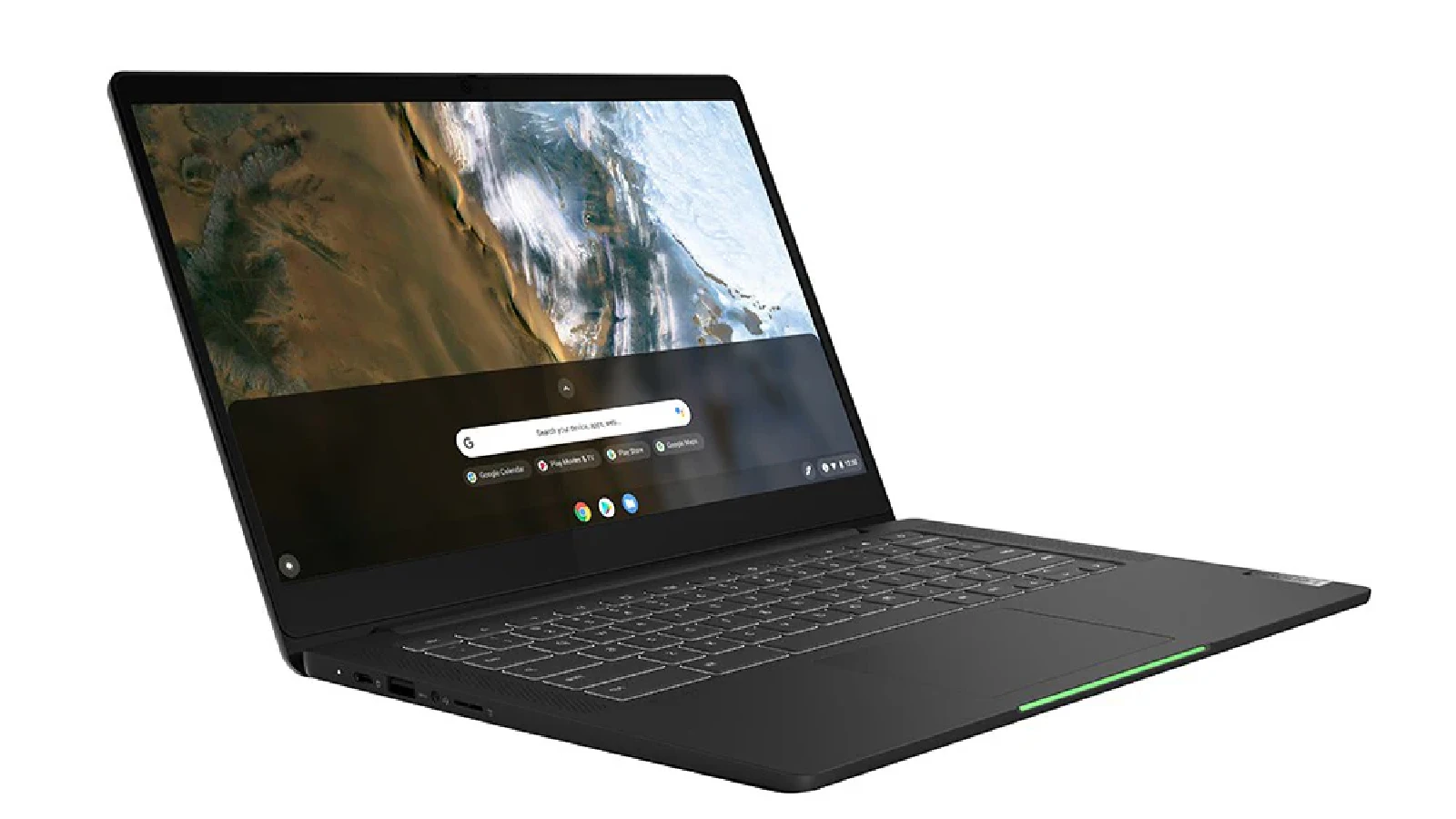 LED ライトバーを搭載した Lenovo の Chromebook の製品画像