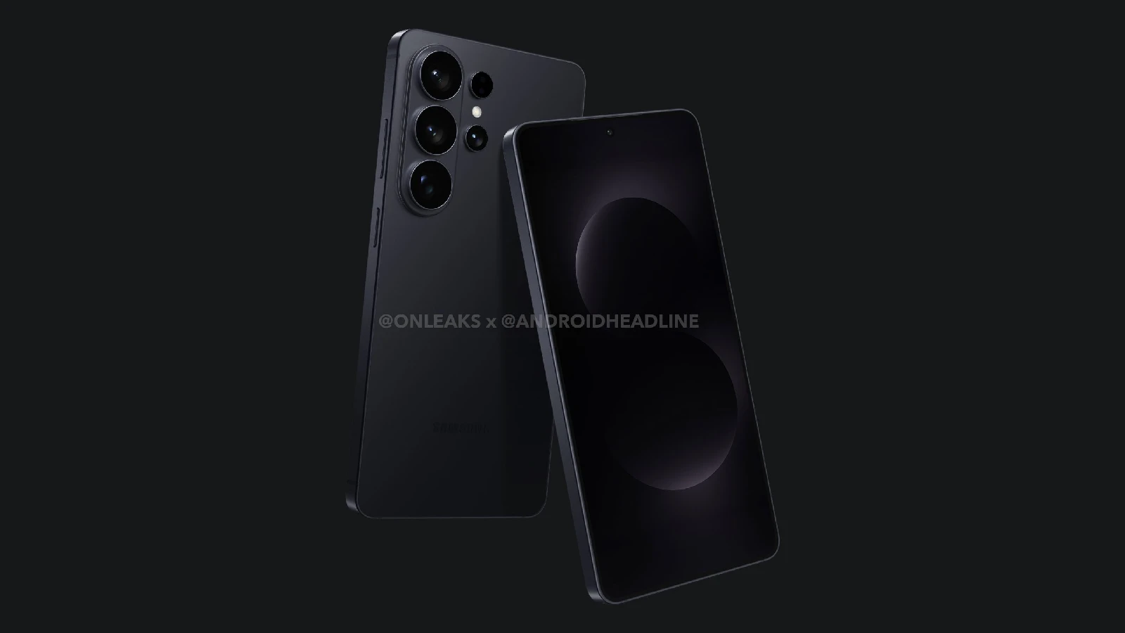 Samsung Galaxy S26 Ultra のリークされた公式 CAD レンダリング画像