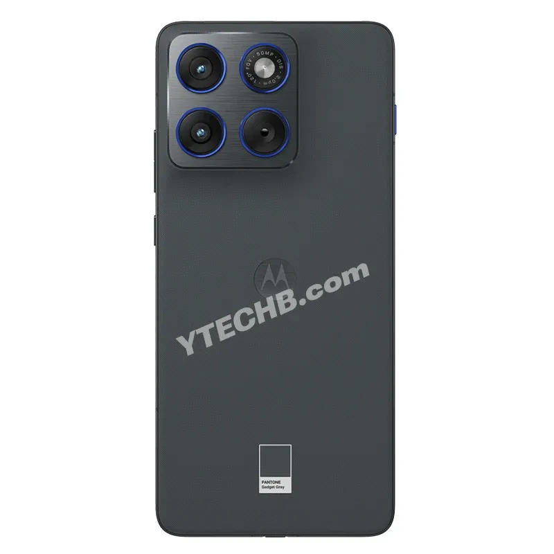 リークされた Motorola Edge 70 Pantone Gadget Gray カラーのレンダリング画像