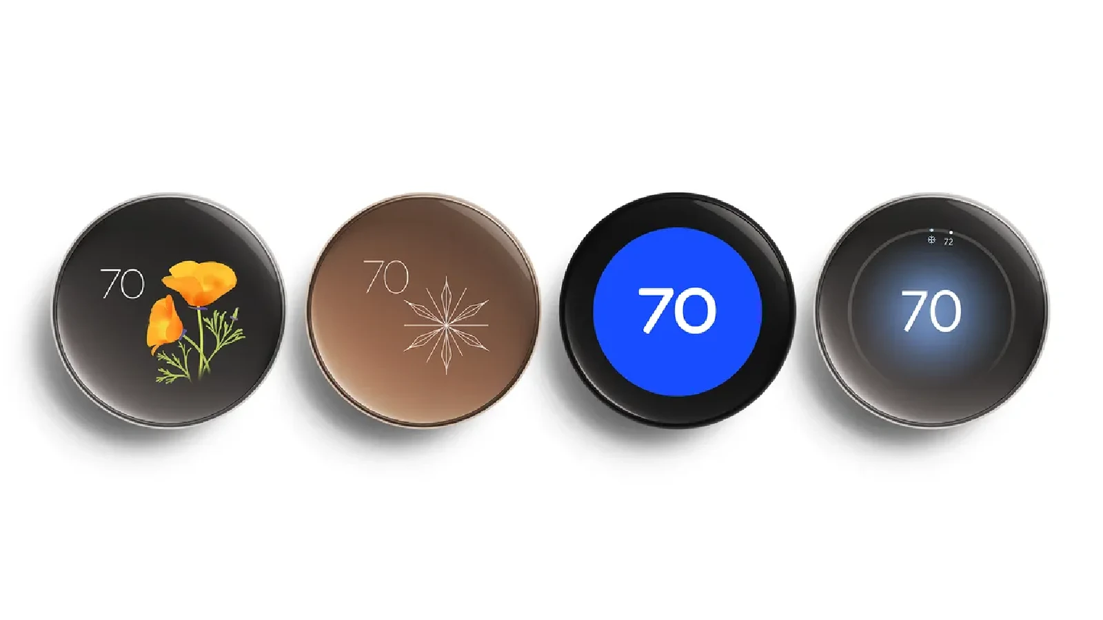Google、第4世代 Nest Learning Thermostat にアートな新文字盤を追加
