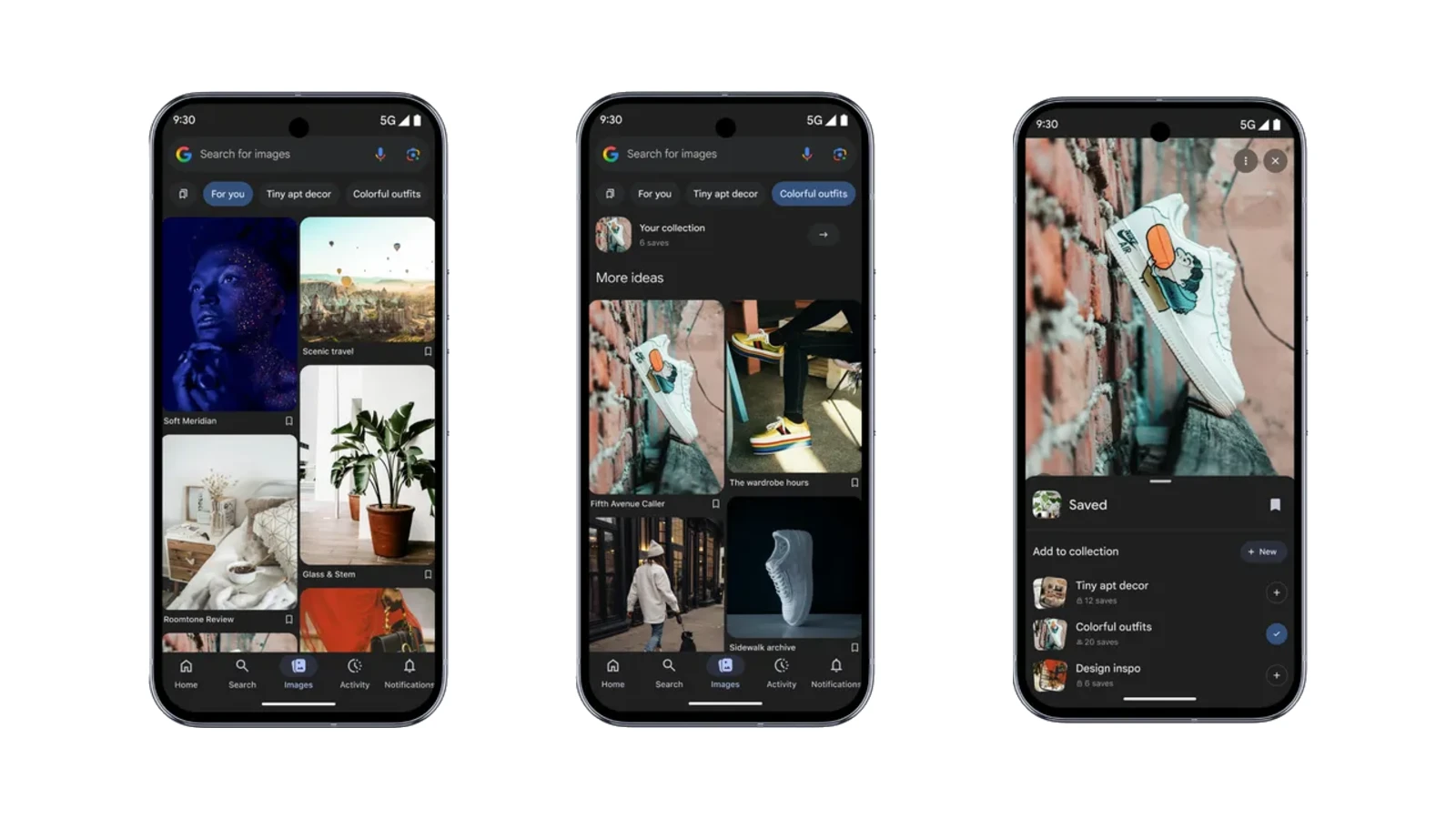 Google アプリに新しい「画像」タブが追加。興味に基づくビジュアル探索がより簡単に