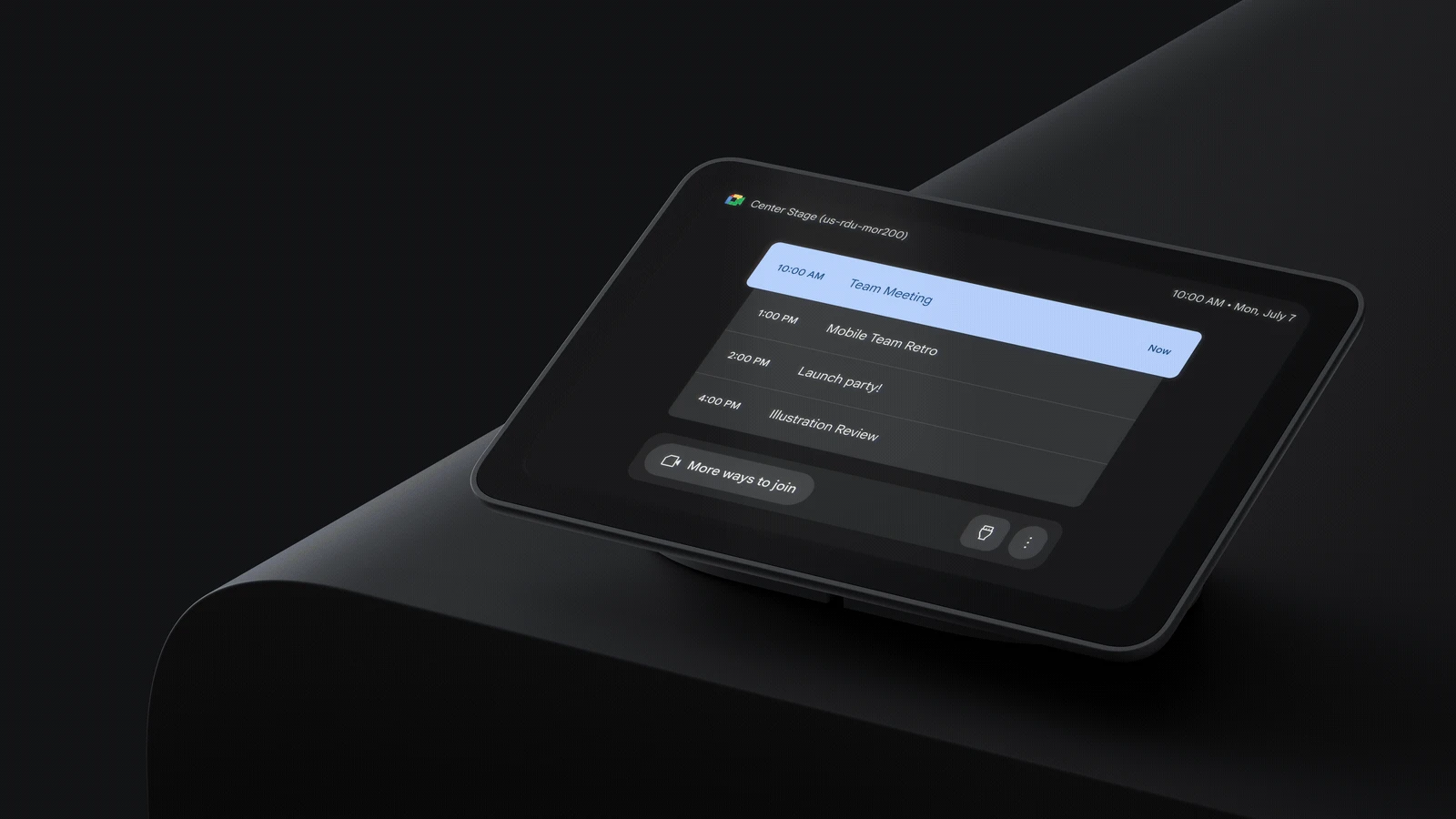 Google Meet ハードウェア、タッチコントローラ UI を刷新。主要なボタンの配置が改善