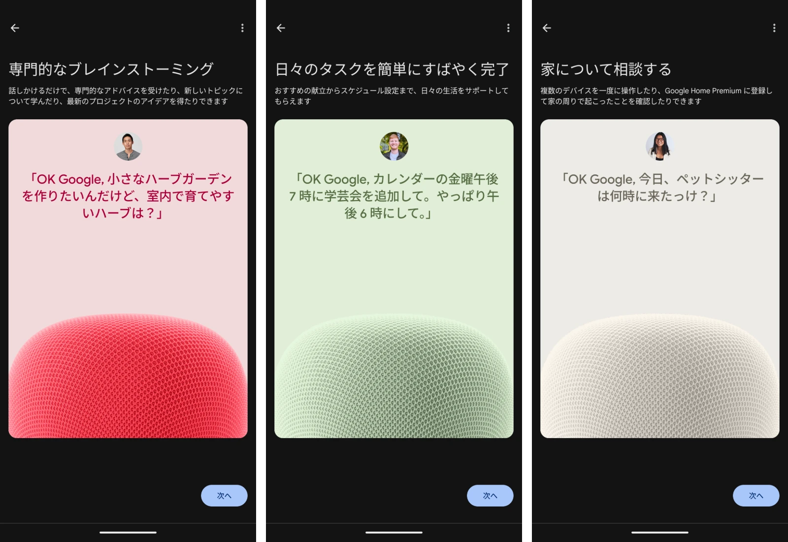 日本語環境における Google Home の Gemini for Home セットアップ画面