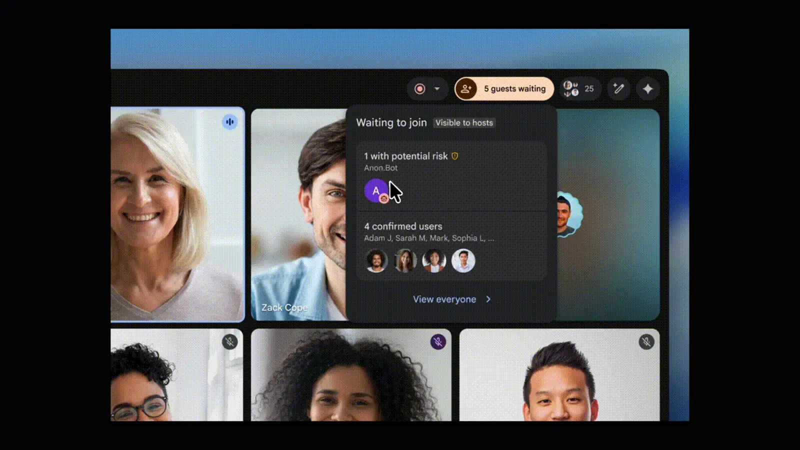 Google Meet で会議への不正乱入を防ぐ新機能。参加リクエストの振り分けと自動拒否に対応