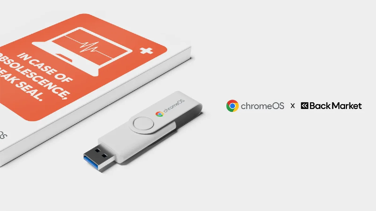 Google、海外で約3ドルの「ChromeOS Flex 導入用 USB メモリ」販売を正式発表。Back Market と提携