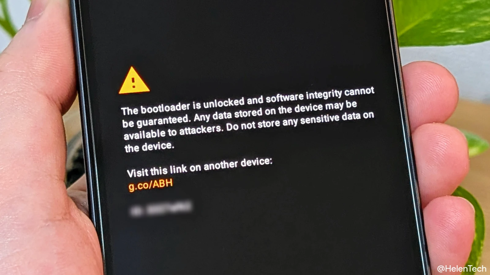 Google Pixel の Boot 画面