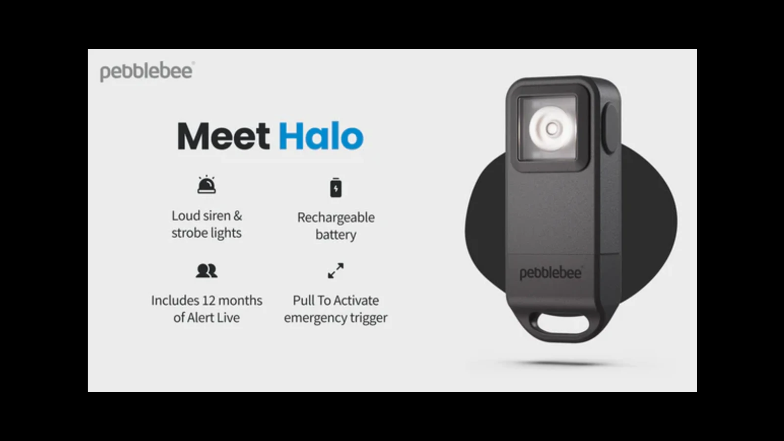 Android の Find Hub 対応トラッカー「Pebblebee Halo」が発売。防犯ブザーとライトを搭載