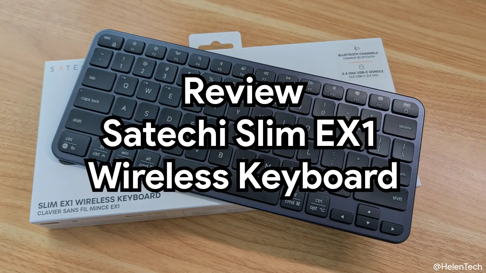 SATECHI Slim EX1 実機レビュー。Chromebook でも使える4台接続対応で省スペースな薄型キーボード