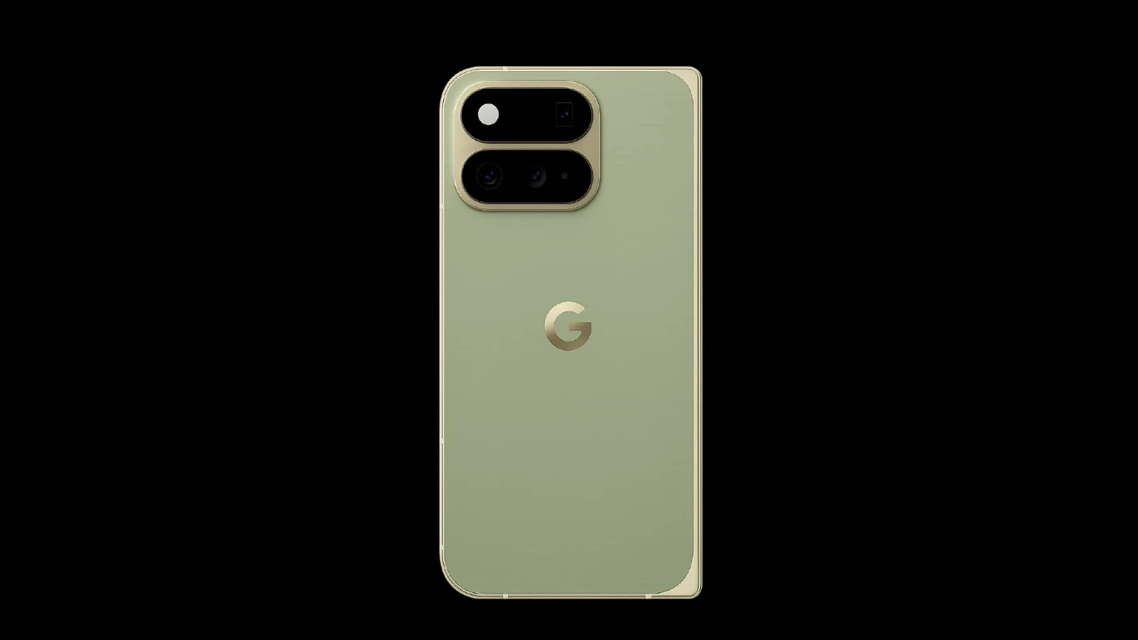 Google Pixel 11 Pro Fold の Pine カラーのレンダリング画像