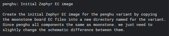 Atria をベースとした Googlebook Penghu が、Fatcat ベースの Moonstone からコピーされて構築されたこと、僅かな仕様変更のみであることを示すコードの記述