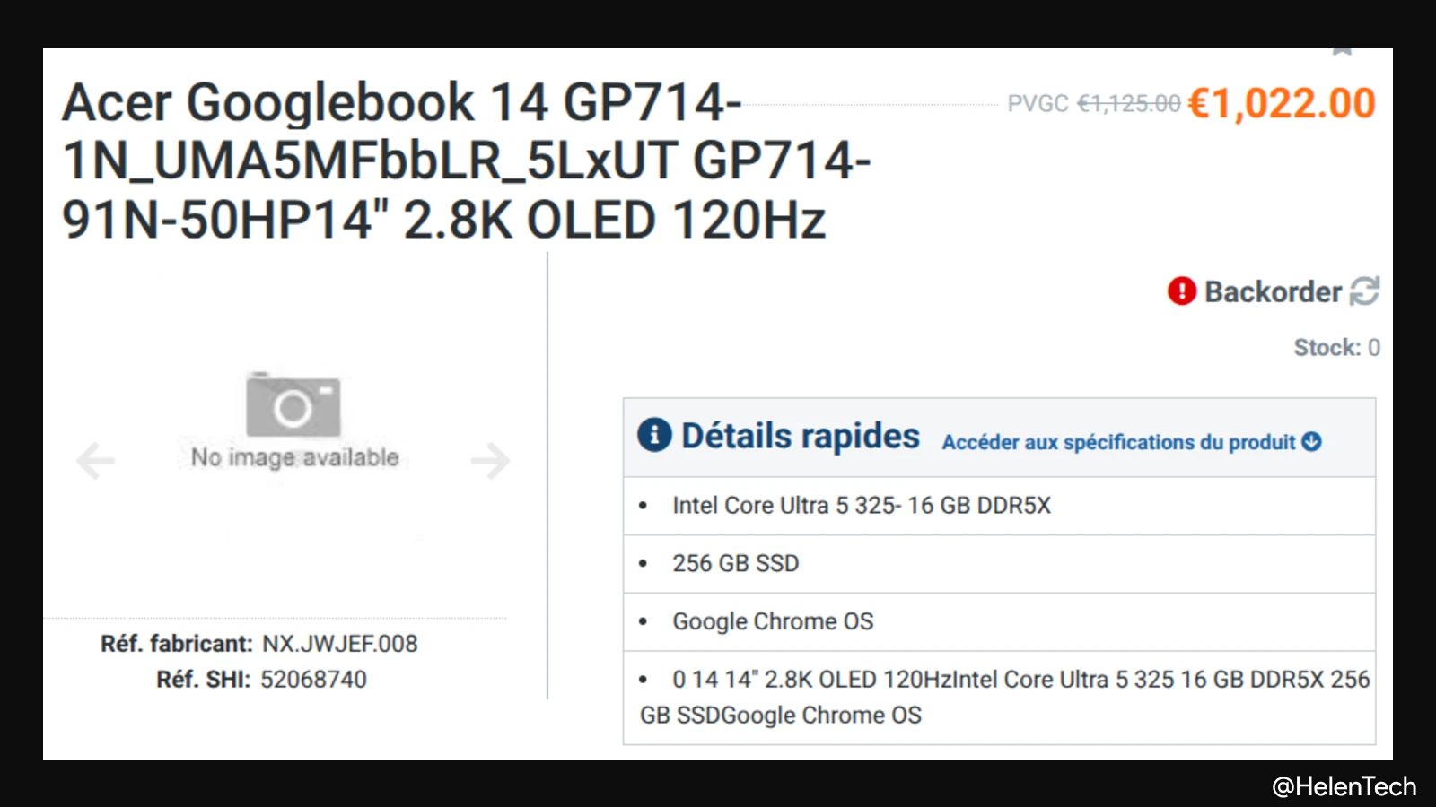 Acer Googlebook GB714-91N