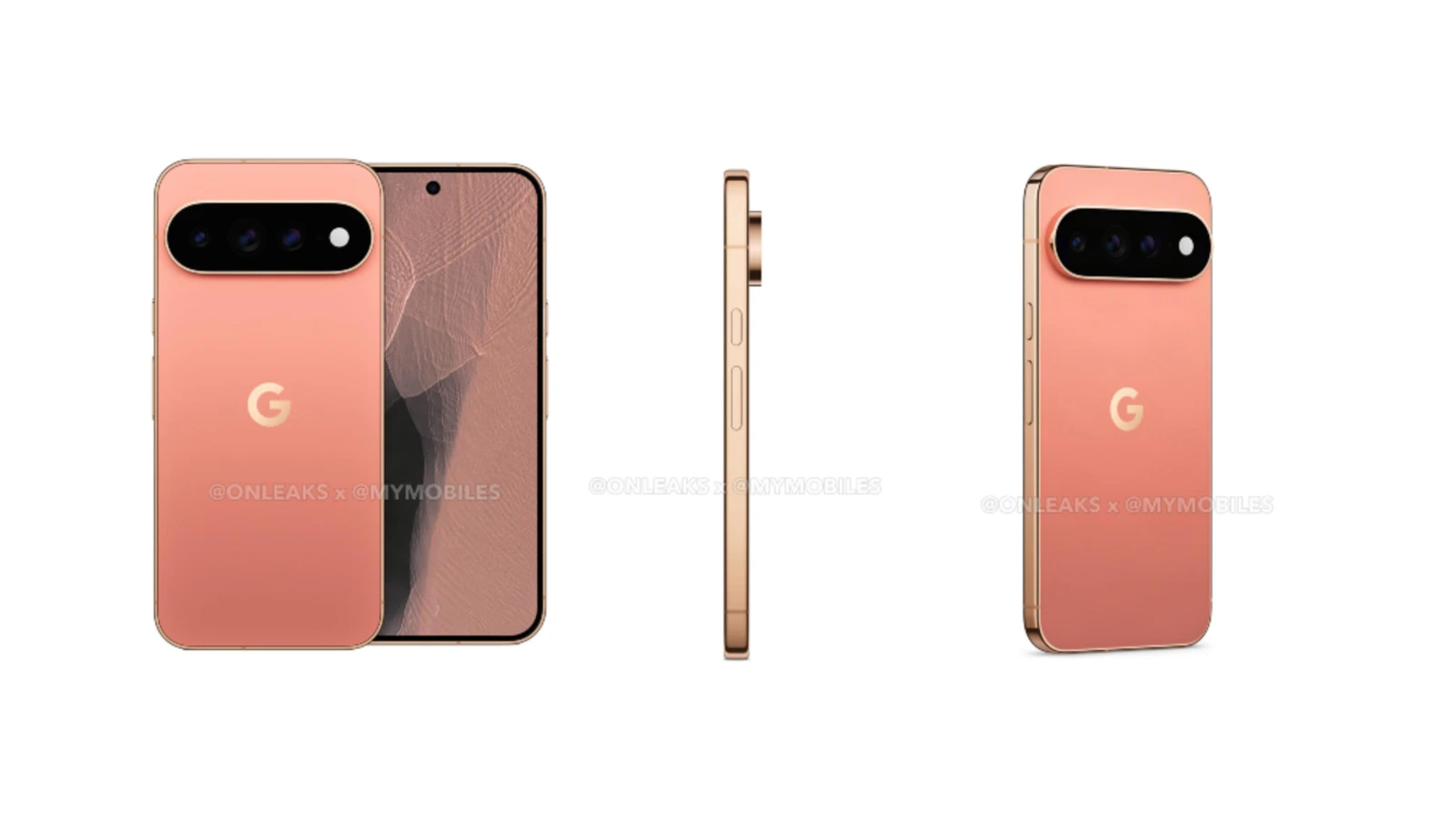 Pixel 11 シリーズの「Dune」カラーを含むレンダリング画像が新たに登場。正面・側面・背面の 3 アングル