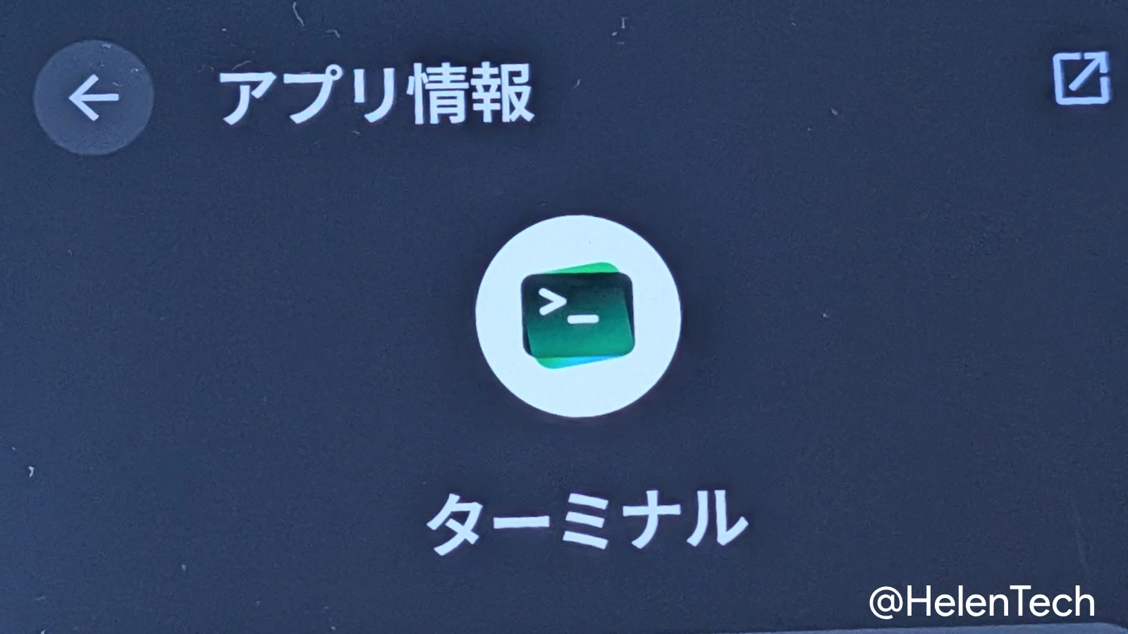 Android Canary 2608 で展開された Pixel の新しい Linux ターミナルのアイコン