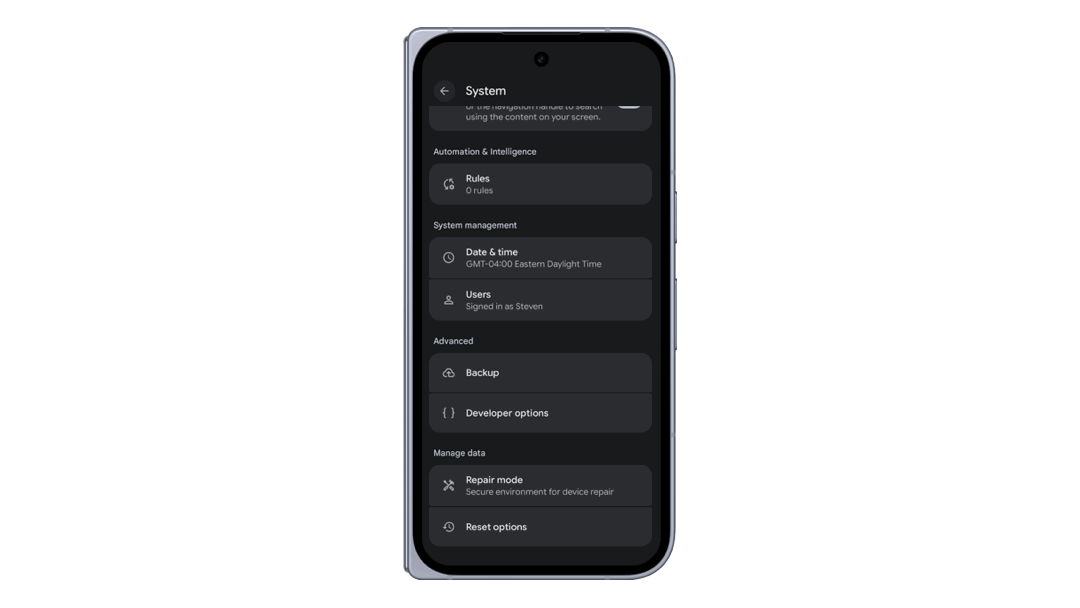 Android Studio の Device Manager での Wi-Fi ペアリング手順