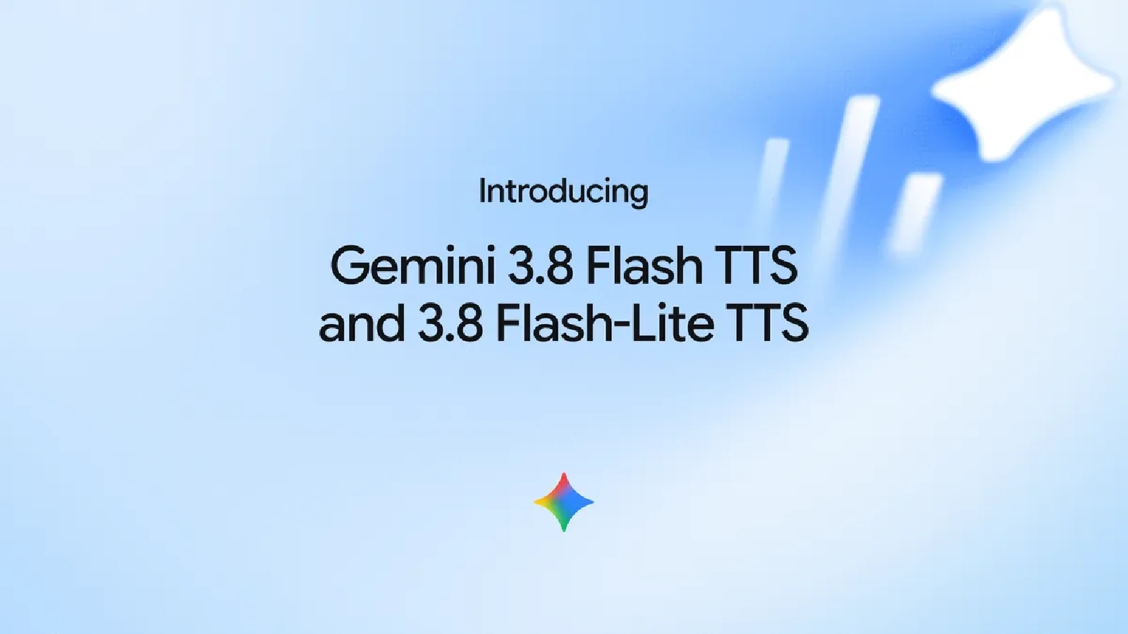 Google、音声生成モデル「Gemini 3.8 Flash TTS」と「Flash-Lite TTS」を発表